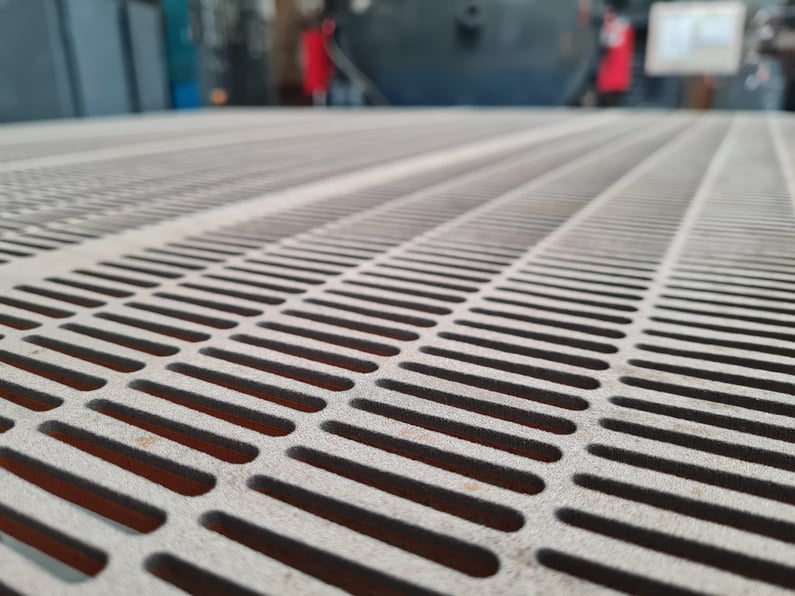 Sinter Screen that produces sinter for the steel-making process is made from ColWear 62-1 Plate