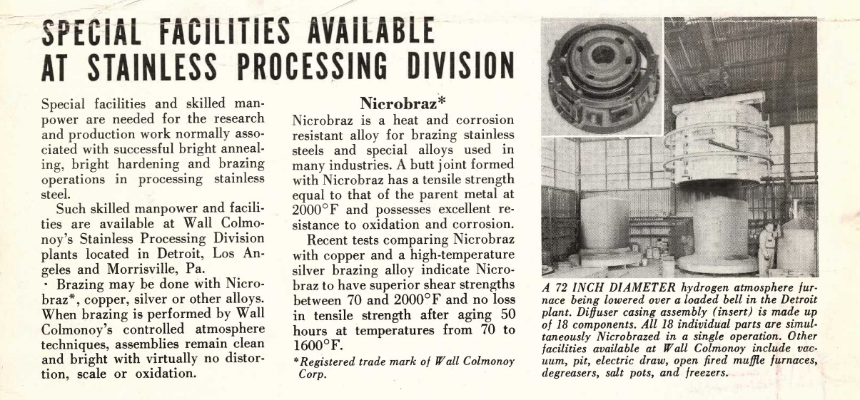 Special-Facilities-Available-At-Stainless-Processing-Division-1956-Colmonoy-News