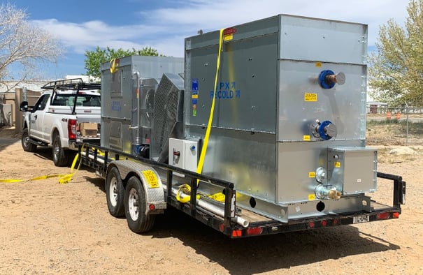 Two new Recold Chillers being delivered to Alloy Products, Los Lunas, New Mexico-1